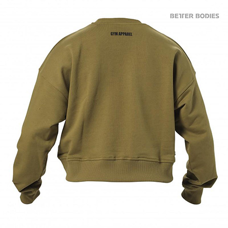 Better Bodies Chelsea Sweater - Military  Green Detail 2