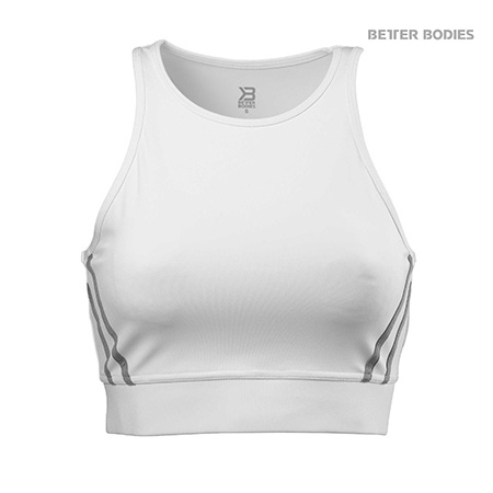 Better Bodies Chelsea Halter - White Detail 1