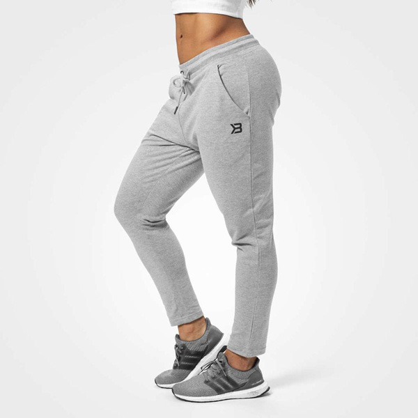 Better Bodies Astoria Sweat Pants - Grey Melange Detail 1