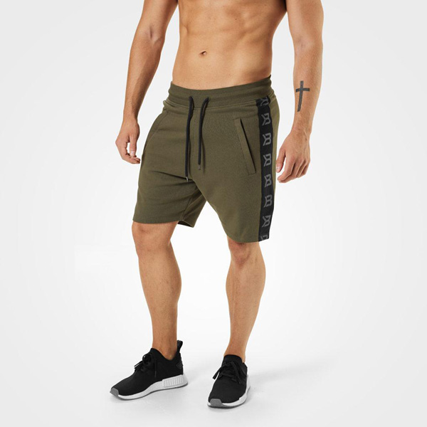 Better Bodies Stanton Sweat Shorts - Khaki Green Detail 1