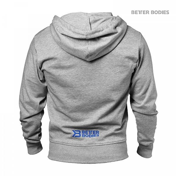 Better Bodies Jersey Hoodie - Grey Melange