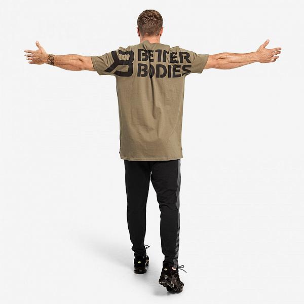 Better Bodies Stanton Oversize Tee - Washed Green Detail 2
