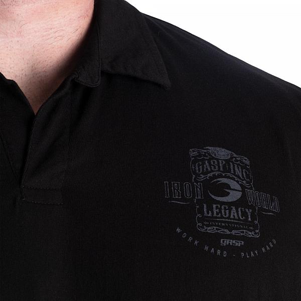 GASP NC Polo Iron Tee - Black Detail 5