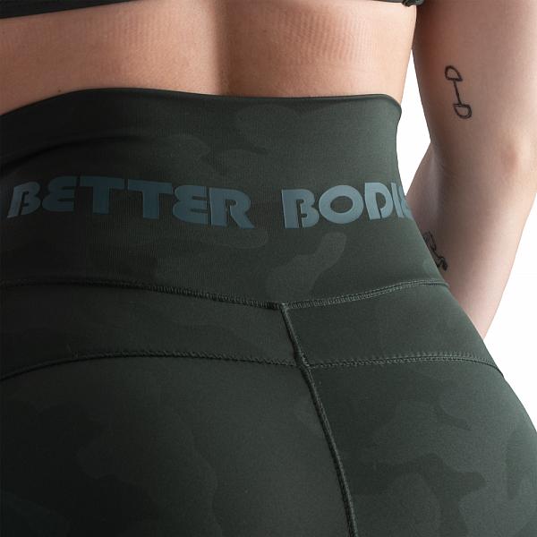 Better Bodies High Waist Leggings - Deep Forest Camo Detail 6
