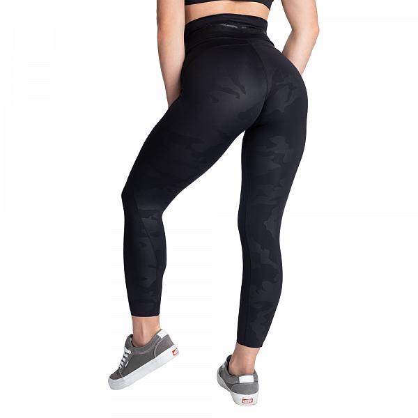 Better Bodies High Waist Leggings - Black Camo V2 Detail 3