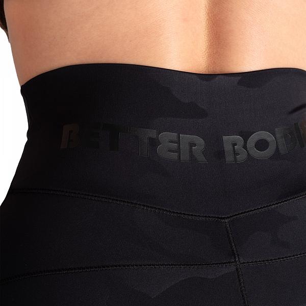Better Bodies High Waist Leggings - Black Camo V2 Detail 6