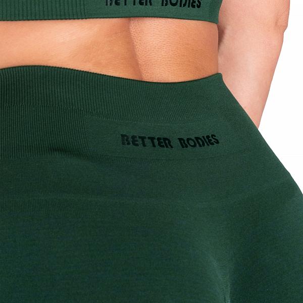 Better Bodies Scrunch Leggings - Emerald Green Detail 4
