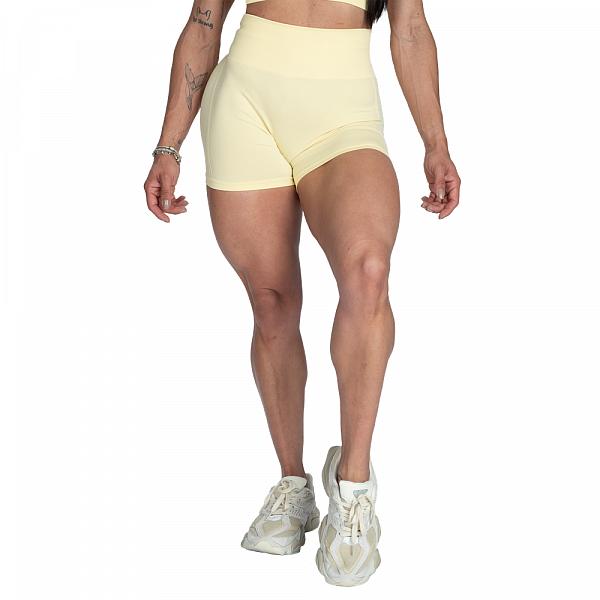 Better Bodies Scrunch Shorts - Washed Yellow Detail 1